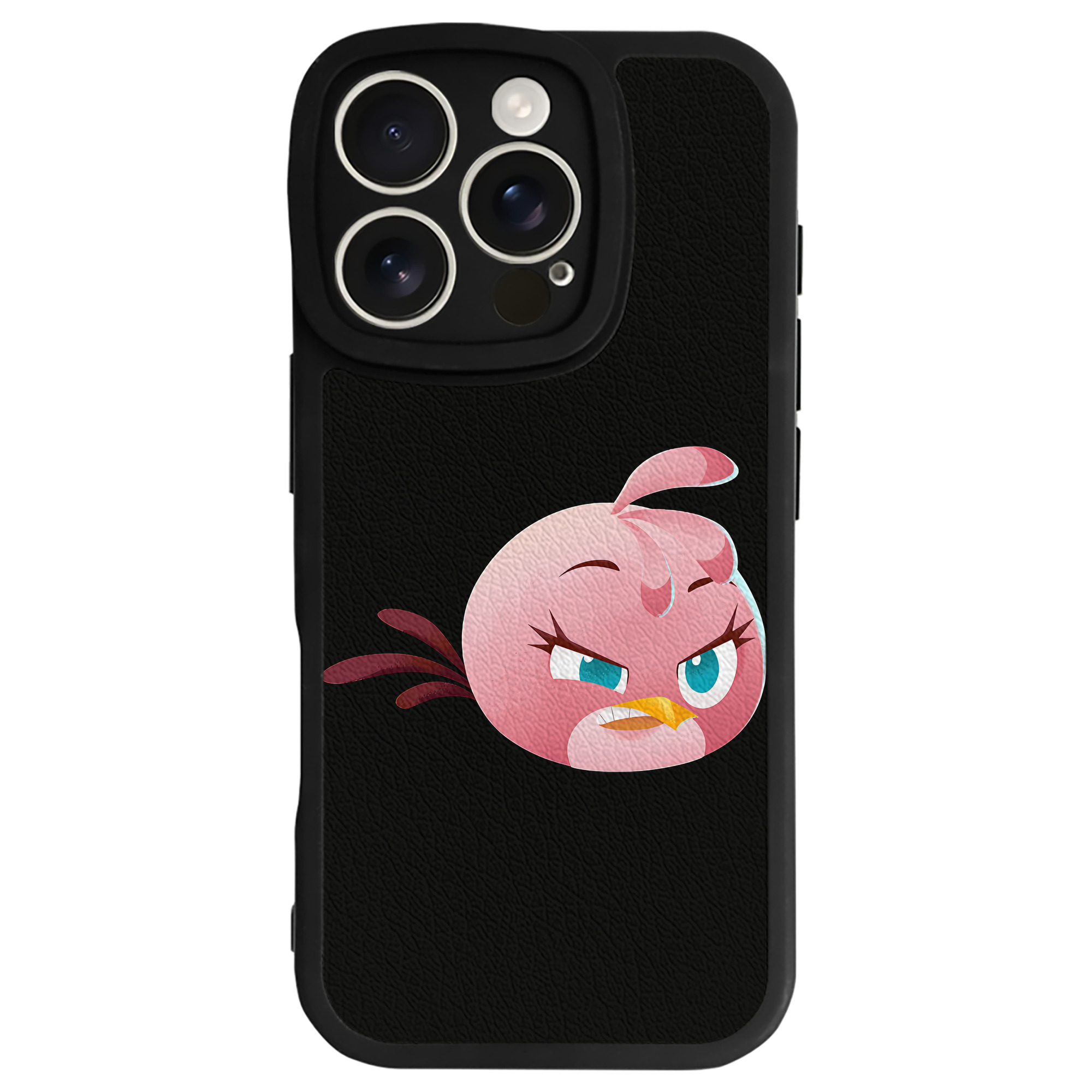 （画像用） Angry Birds アングリーバード 【iPhone 16シリーズ対応】シリコンスマホケース（レザー調） 材質：シリコン